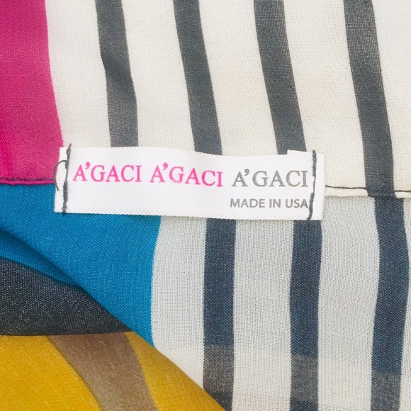 A’gaci Women Button Down Multicolored Shirt - Picture 3 of 3